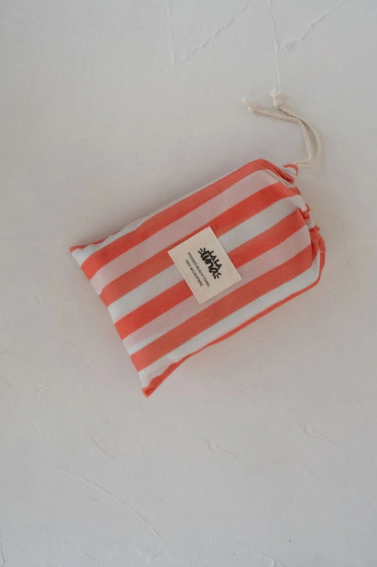 'Rio' Orange Stripe Hooded Towel